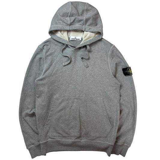 Stone island grey pullover hoodie (S)
