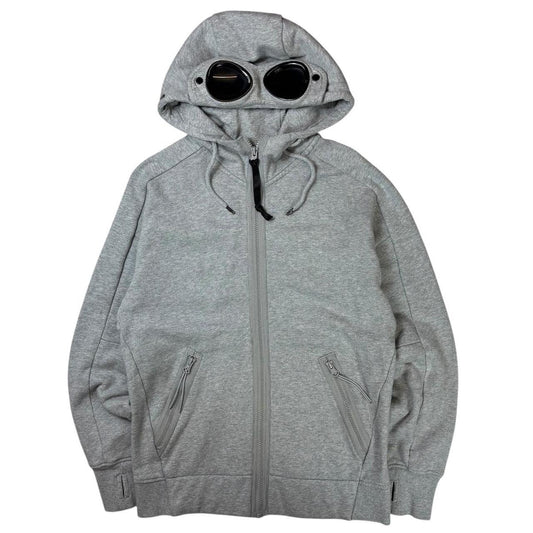 CP company grey zip up goggle hoodie (XS)