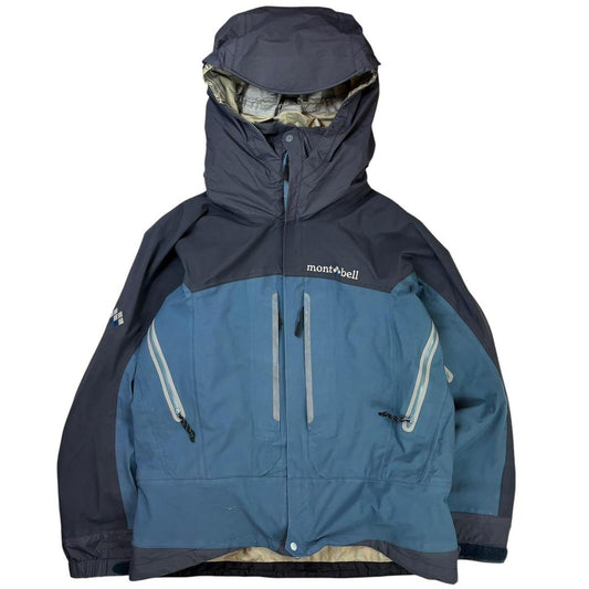 Montbell two tone blue Gore-Tex windbreaker jacket (M)