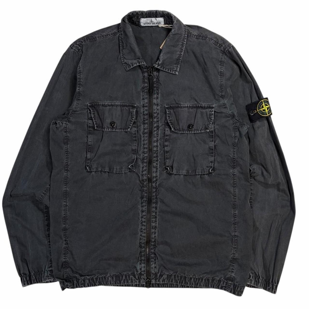 Stone island double pocket canvas overshirt jacket (M)