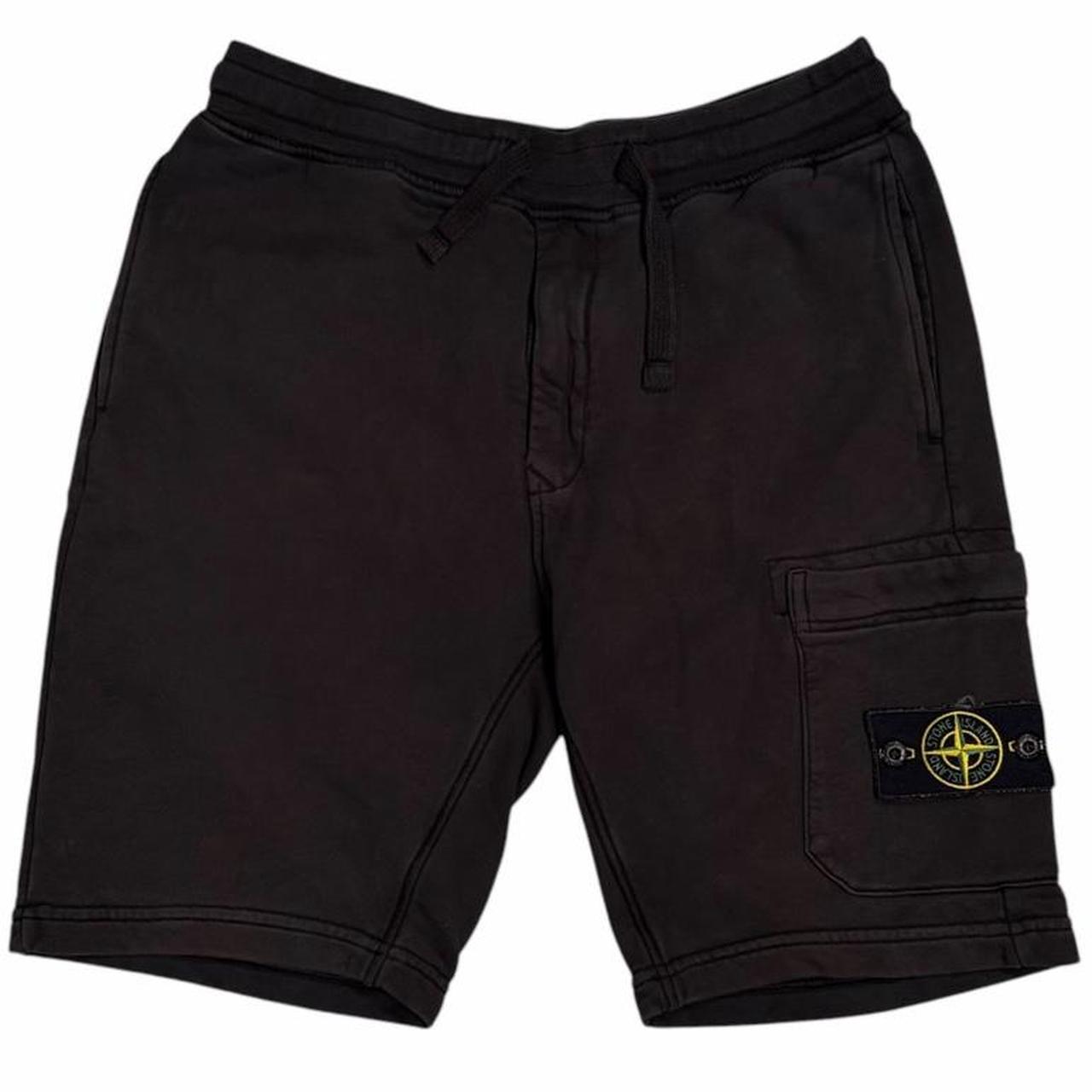 Stone island black sweat shorts (S)