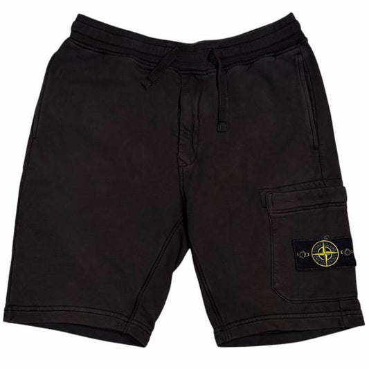 Stone island black sweat shorts (S)