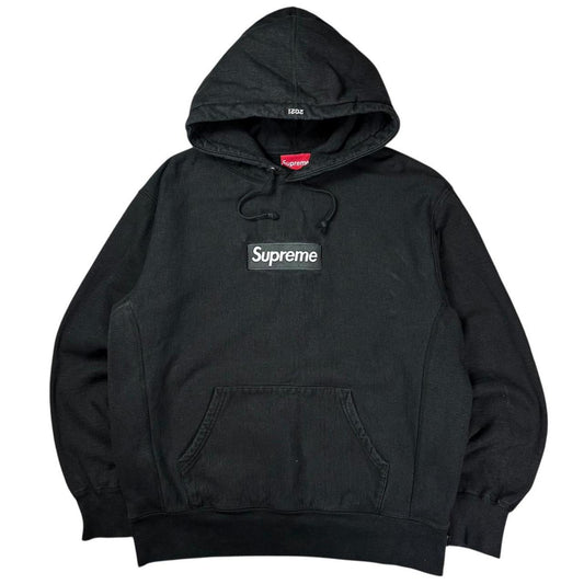 Supreme black box logo pullover hoodie (M)