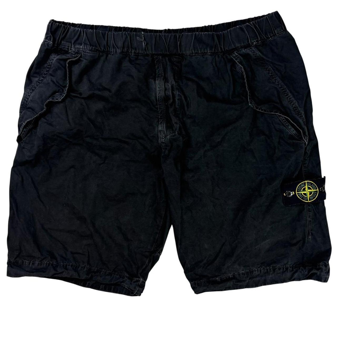 Stone island black cargo shorts (W38)