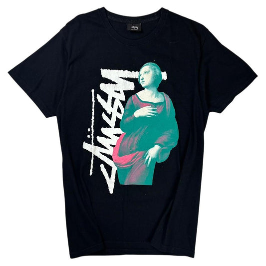 Stussy black graphic T shirt (M)