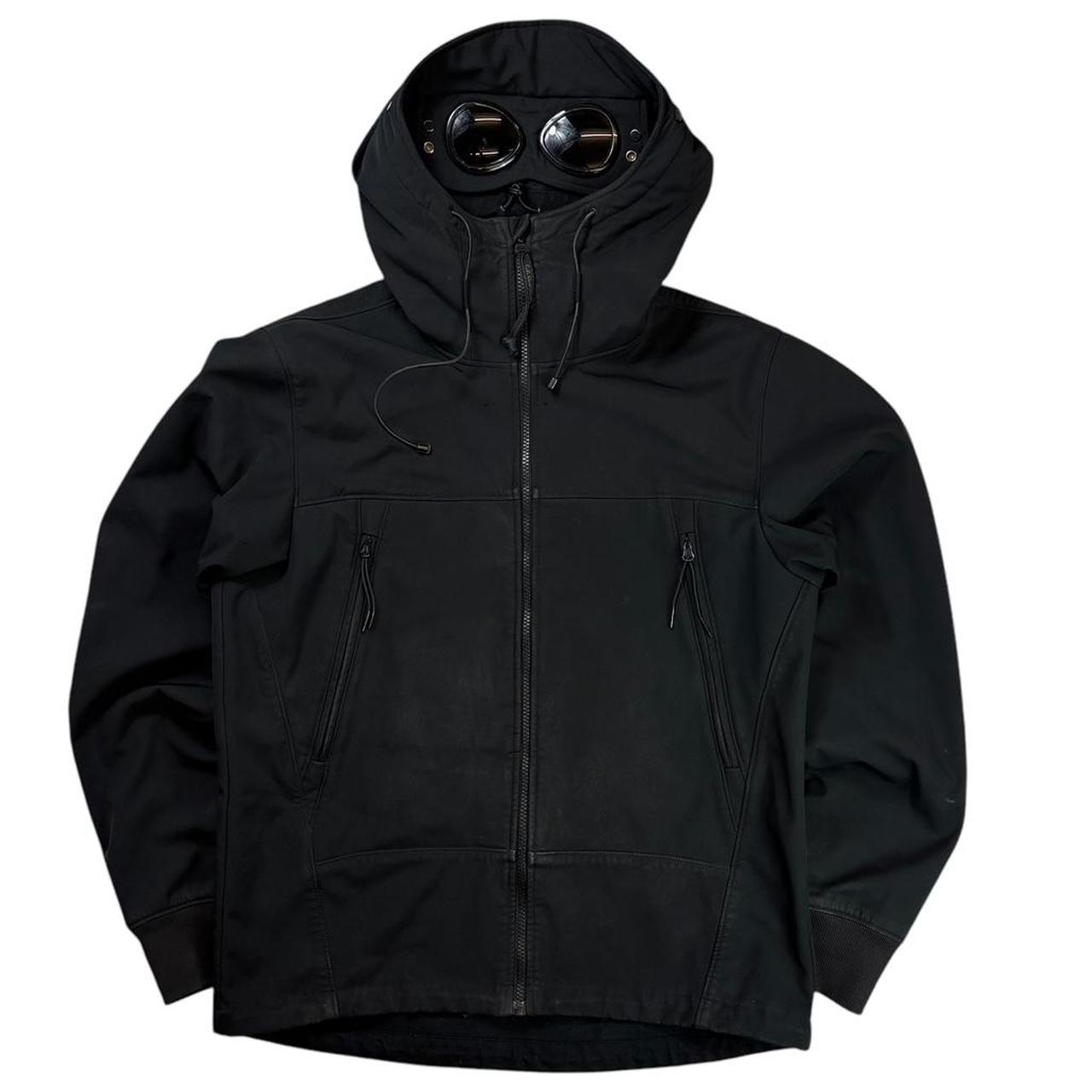 CP company black soft shell goggle jacket (XL)