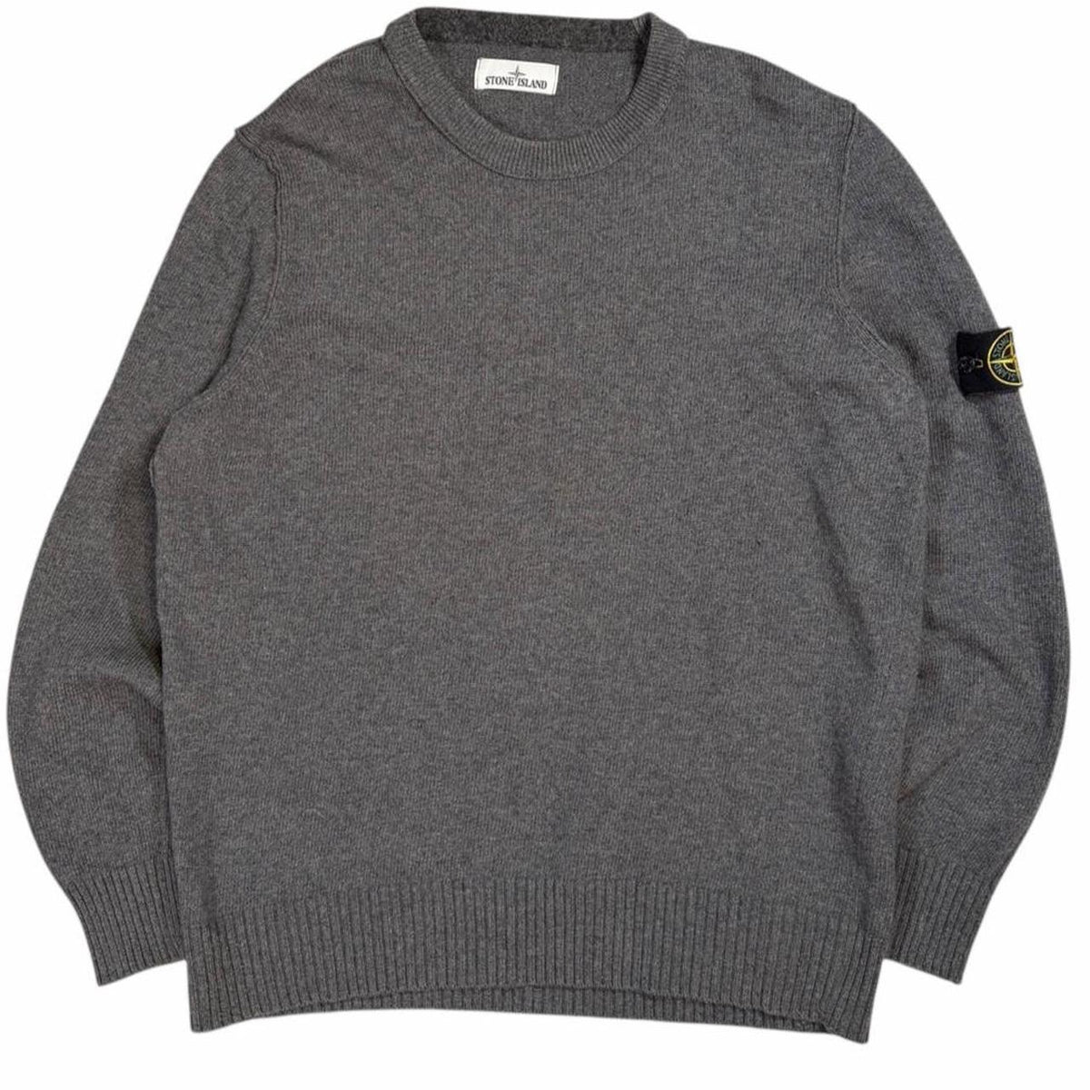 Stone island dark grey knitted pullover sweatshirt (XXXL)