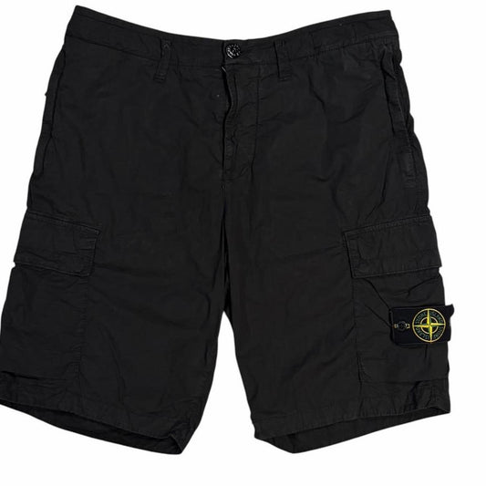 Stone island black cargo shorts (W34)