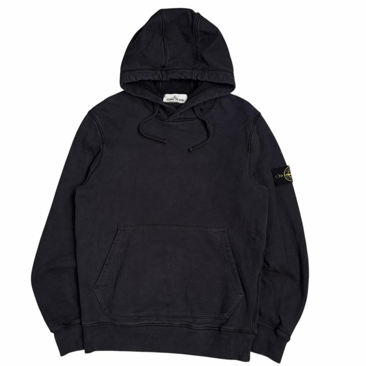 Stone island navy pullover hoodie (S)