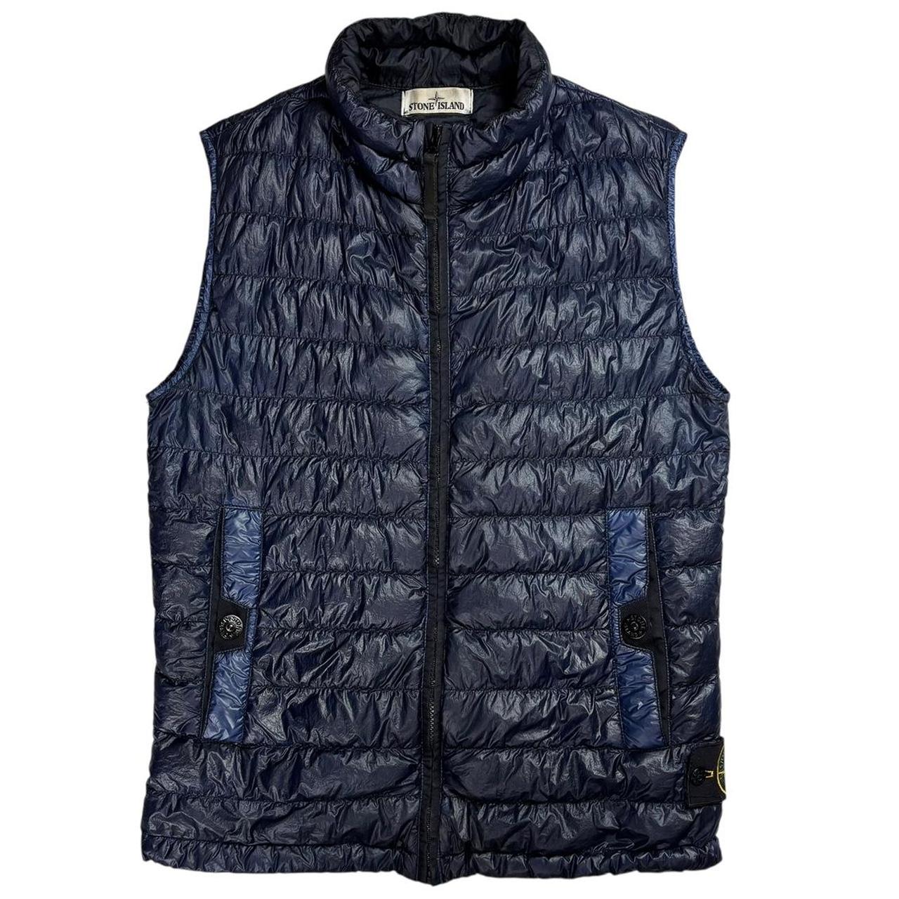 Stone island garment dyed down puffer gilet (S)