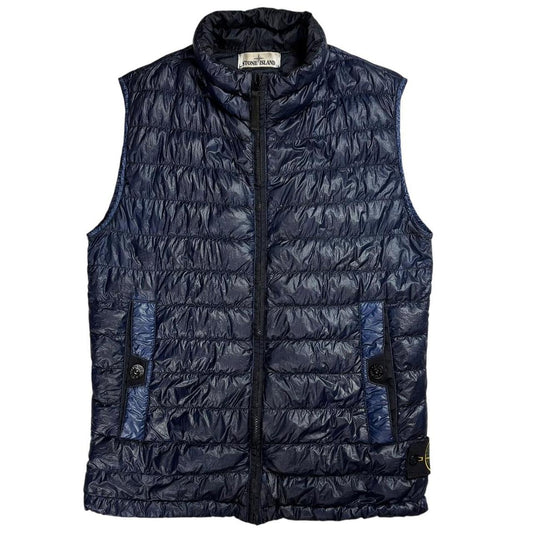 Stone island garment dyed down puffer gilet (S)