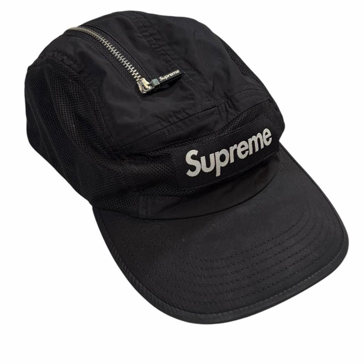 Supreme zip mesh camp cap