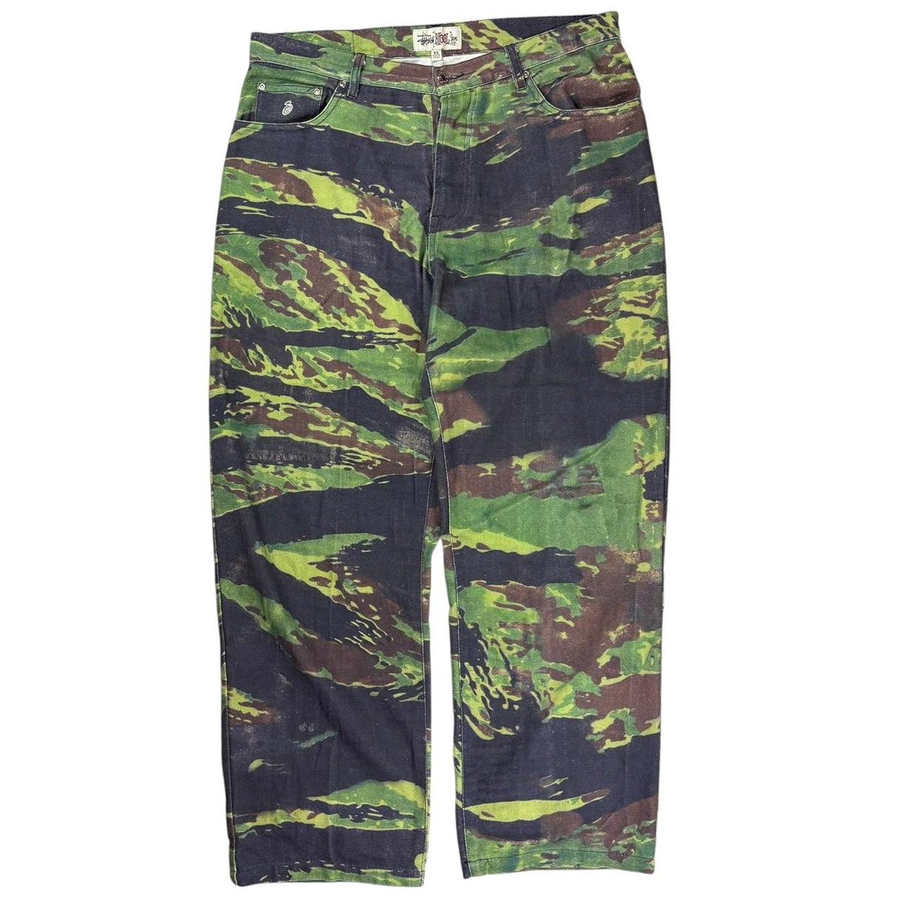 Stussy tigris canvas Big Ol’ camo jeans (XL)