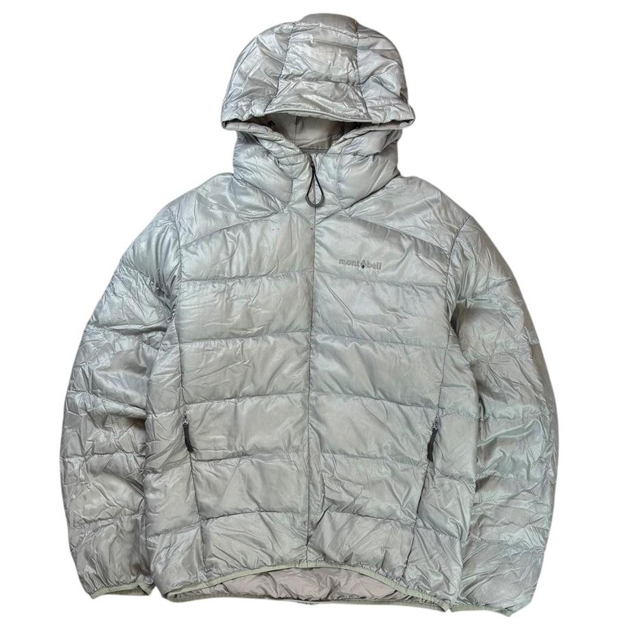 Montbell light grey down puffer jacket (S)