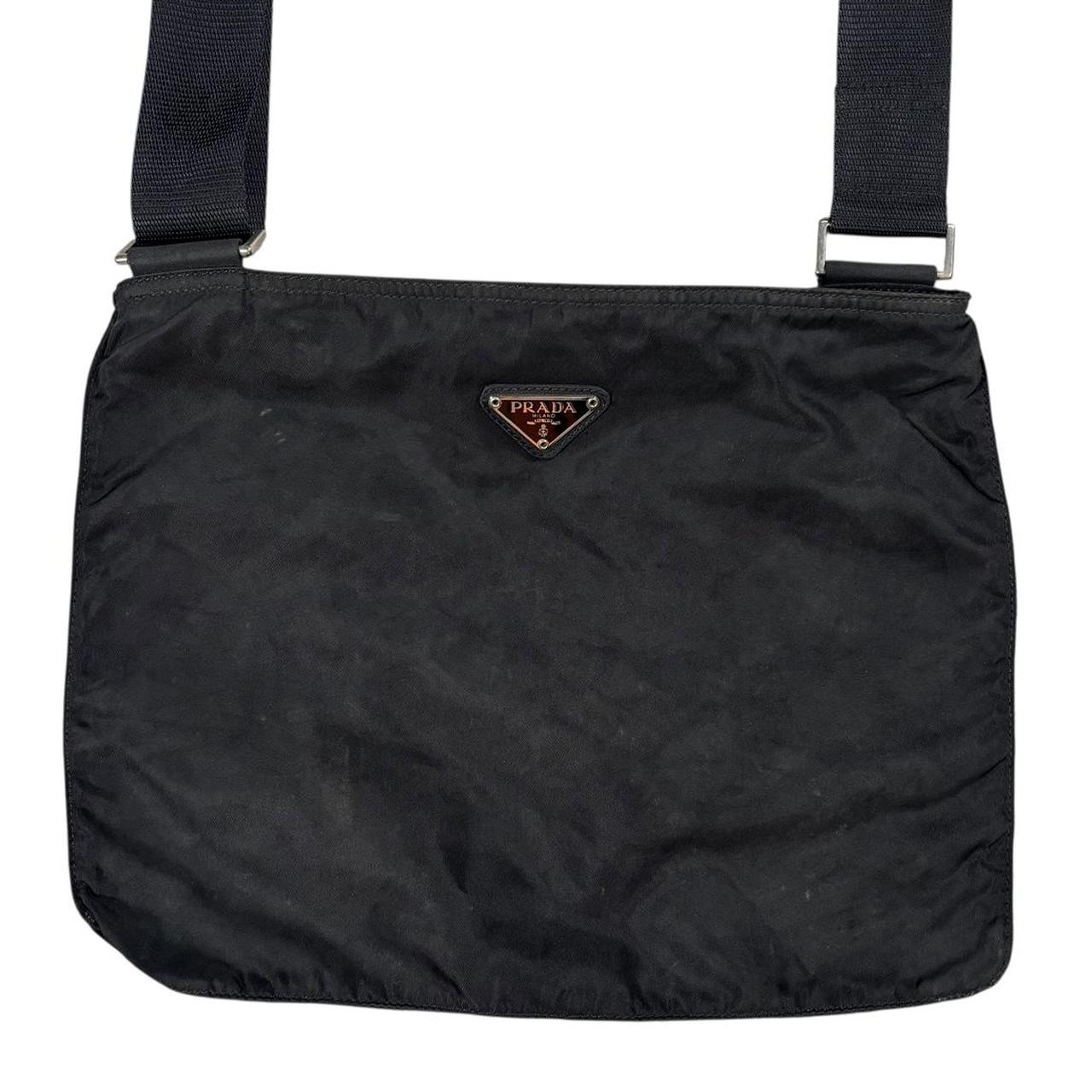 Prada black crossbody side bag