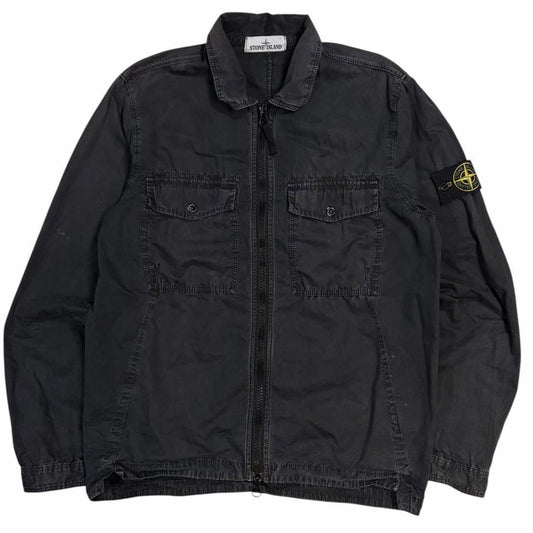Stone island double pocket canvas overshirt jacket (S)