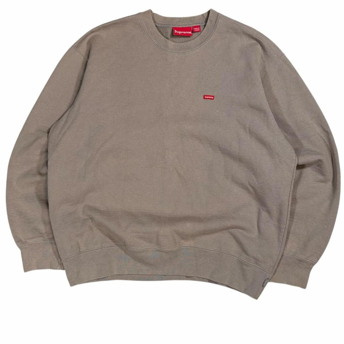 Supreme small box logo thick pullover sweatshirt (M)