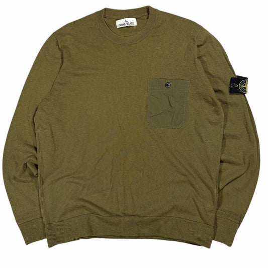 Stone island knitted pullover sweatshirt (XL)