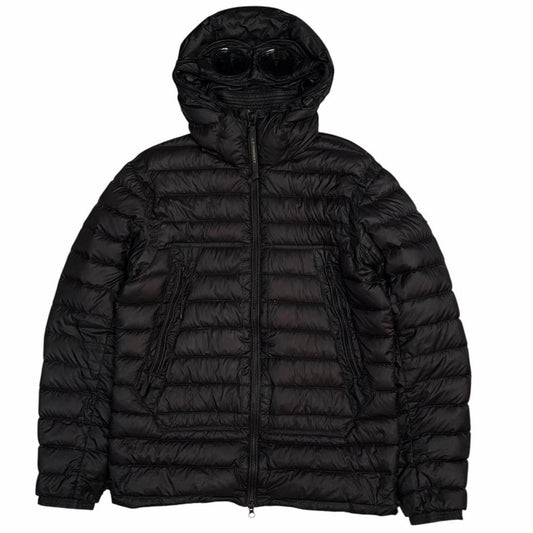 CP Company black DD shell down puffer jacket (S)