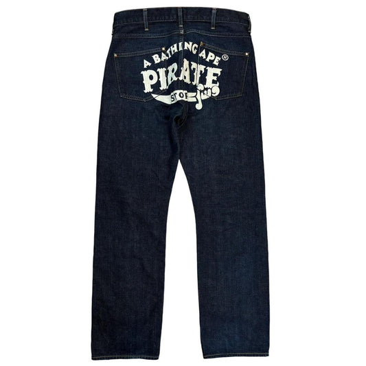 Bape spellout denim jeans