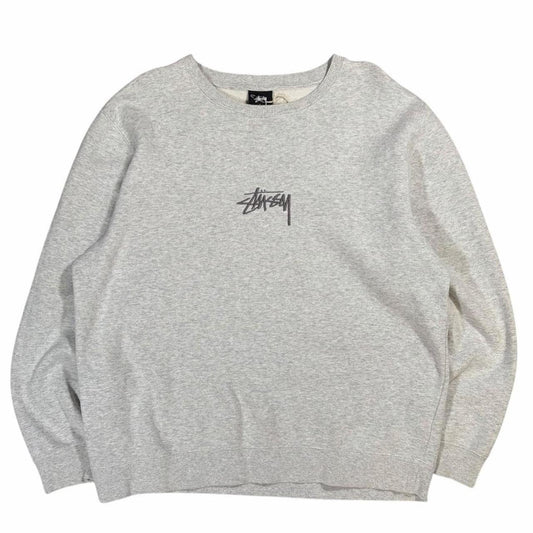 Stussy embroidered logo pullover sweatshirt (L)