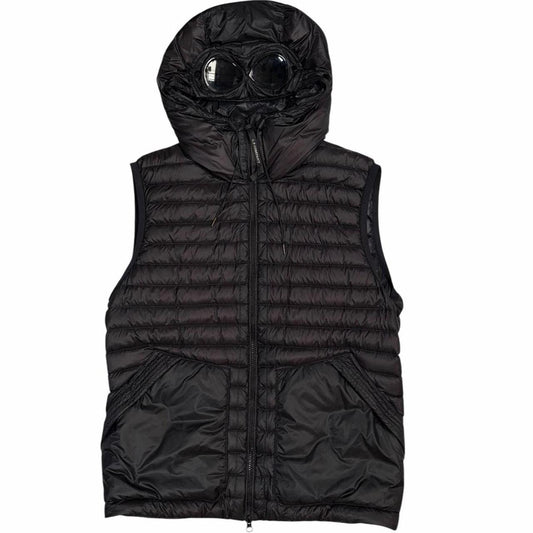 CP Company black DD Shell down goggle gilet (M)