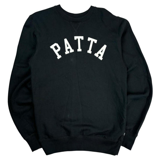 Patta black spellout pullover sweatshirt