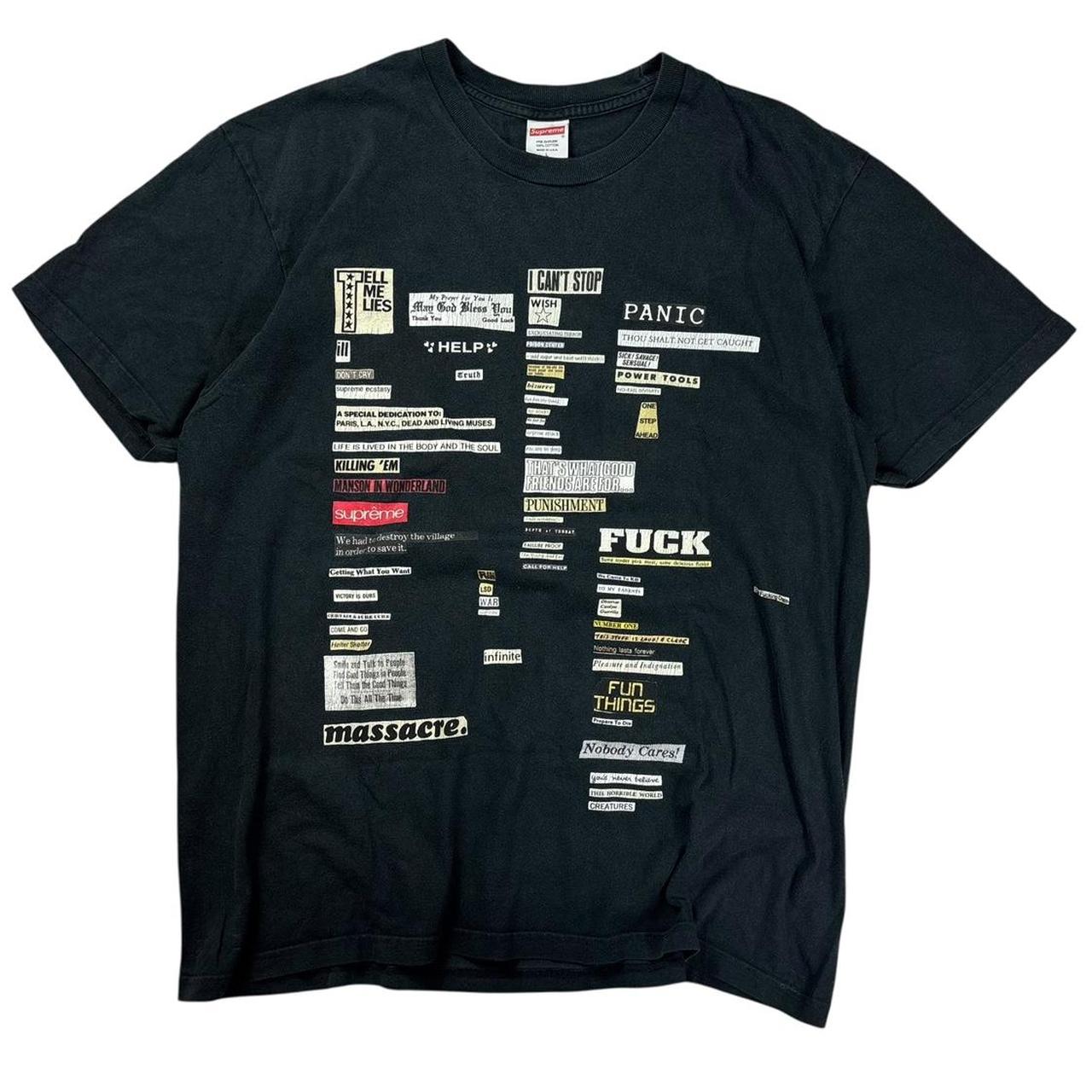 Supreme cutouts T shirt (L)
