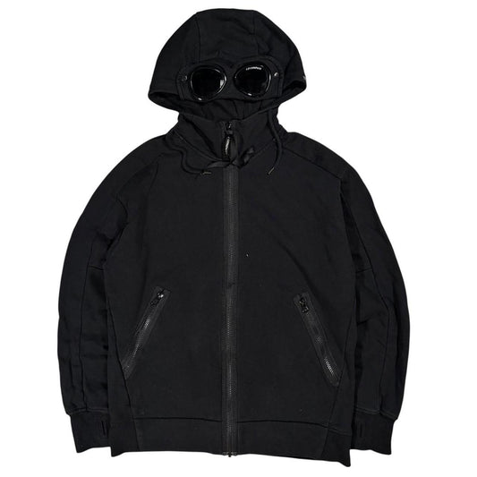 CP Company black full zip goggle hoodie (M)