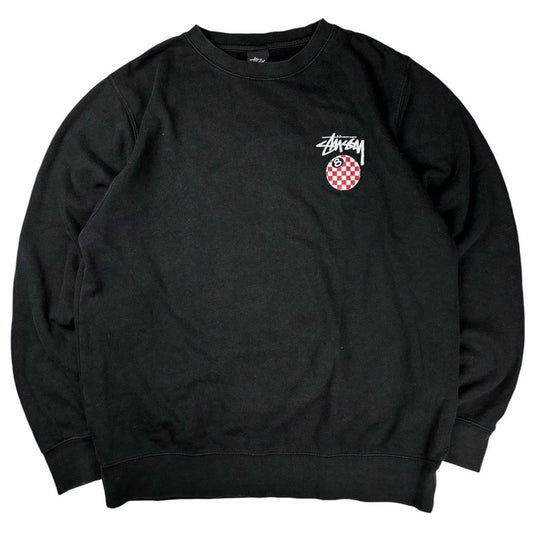 Stussy black pullover sweatshirt