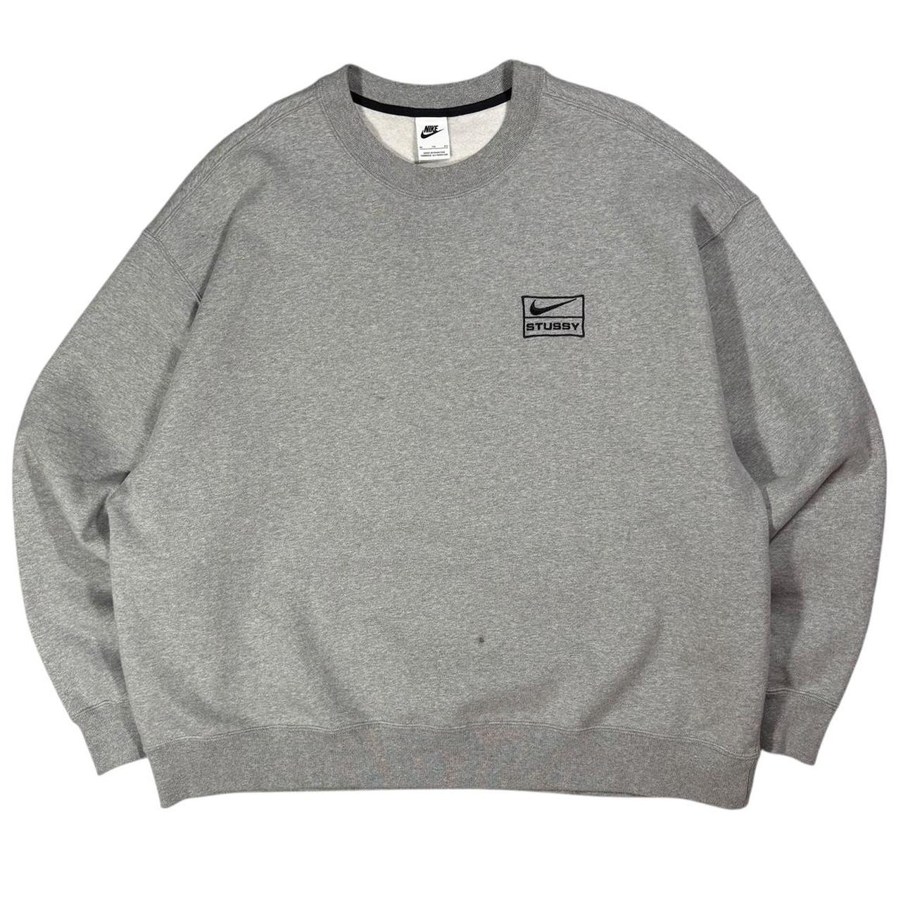 Nike x Stussy grey pullover sweatshirt (XL)