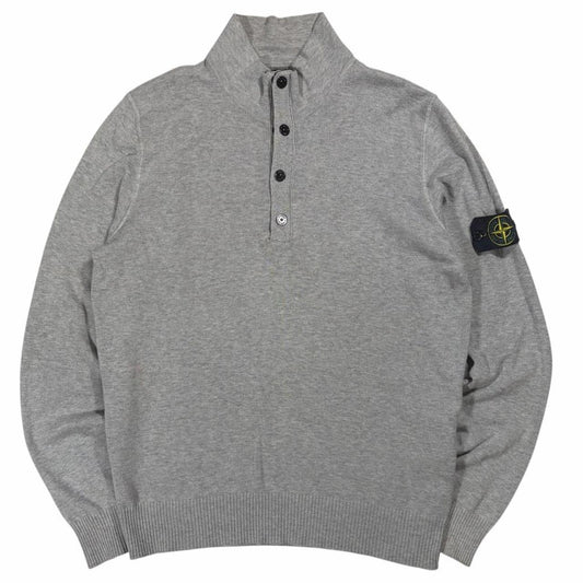 Stone island grey quarter zip sweatshirt (M)