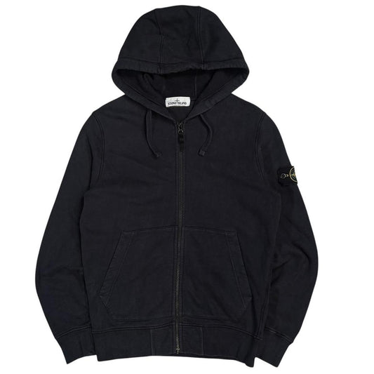 Stone island navy zip up hoodie (S)