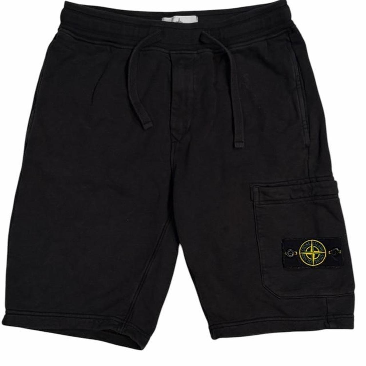 Stone island black sweat shorts (S)