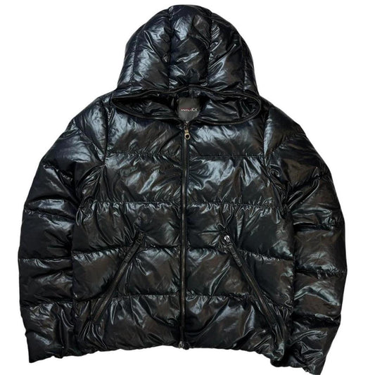 Duvetica black full zip down puffer jacket (L)