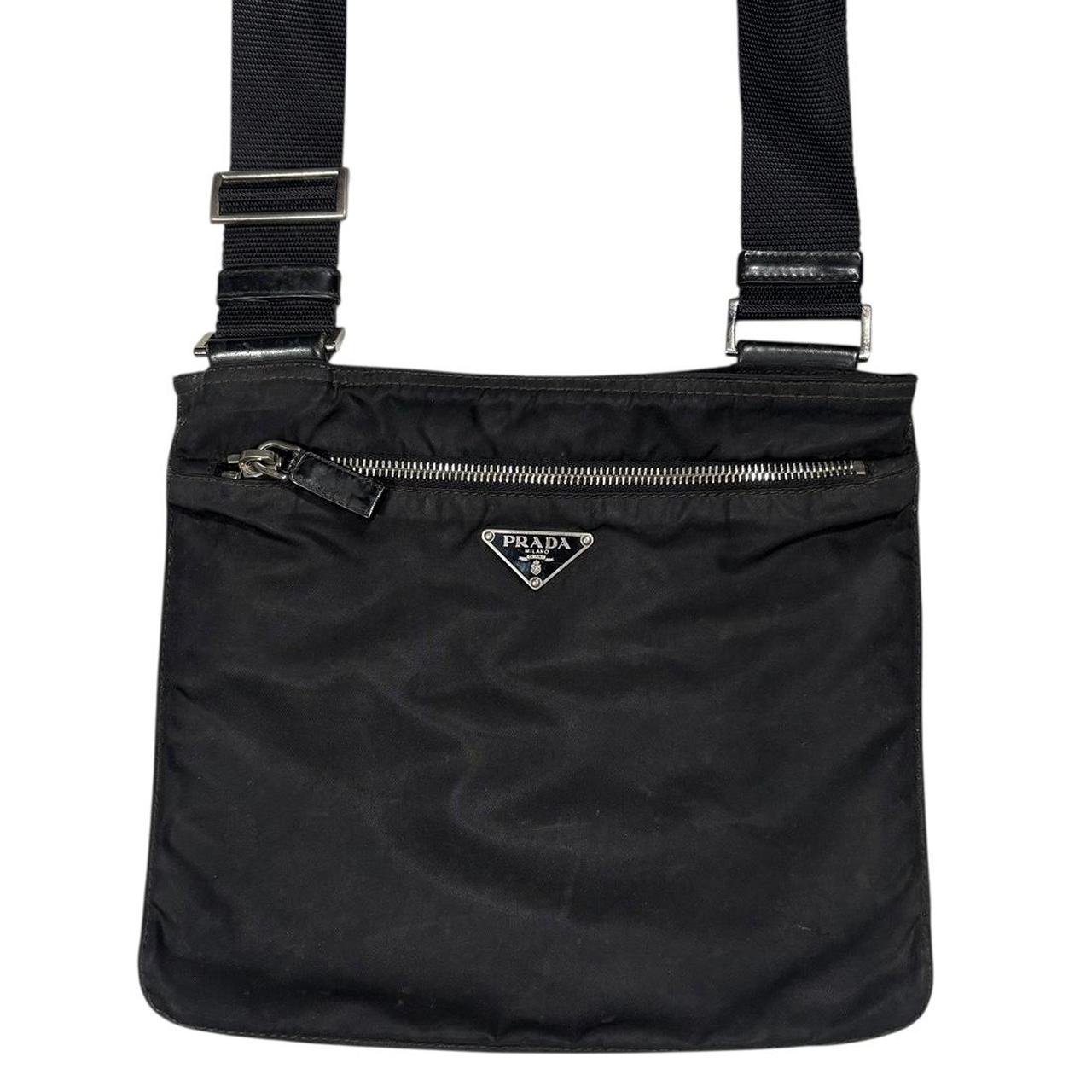 Prada black crossbody side bag