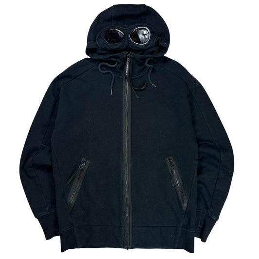 CP company navy zip up goggle hoodie (S)