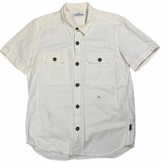 Stone island button up shirt (L)