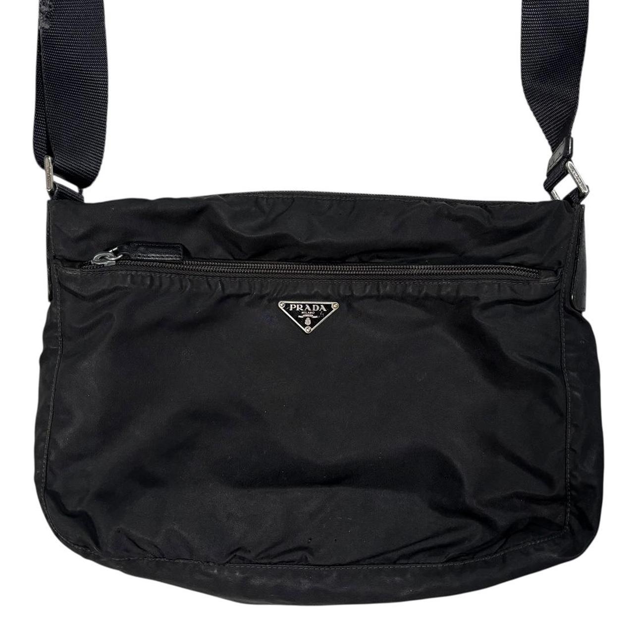 Prada black crossbody side bag