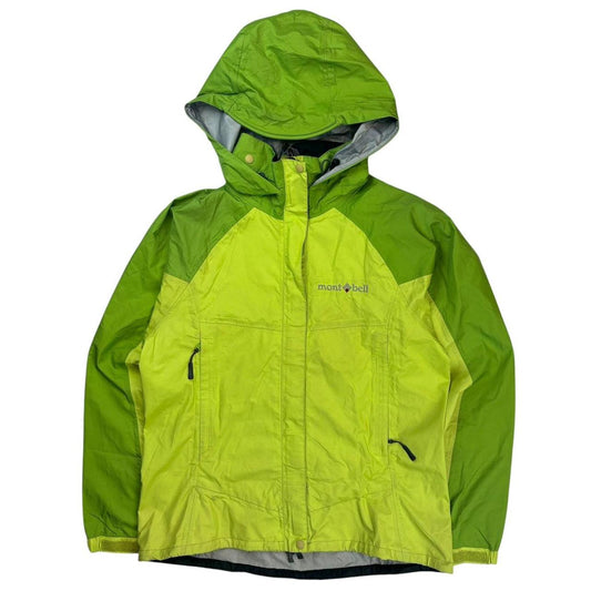 Montbell two tone green windbreaker jacket