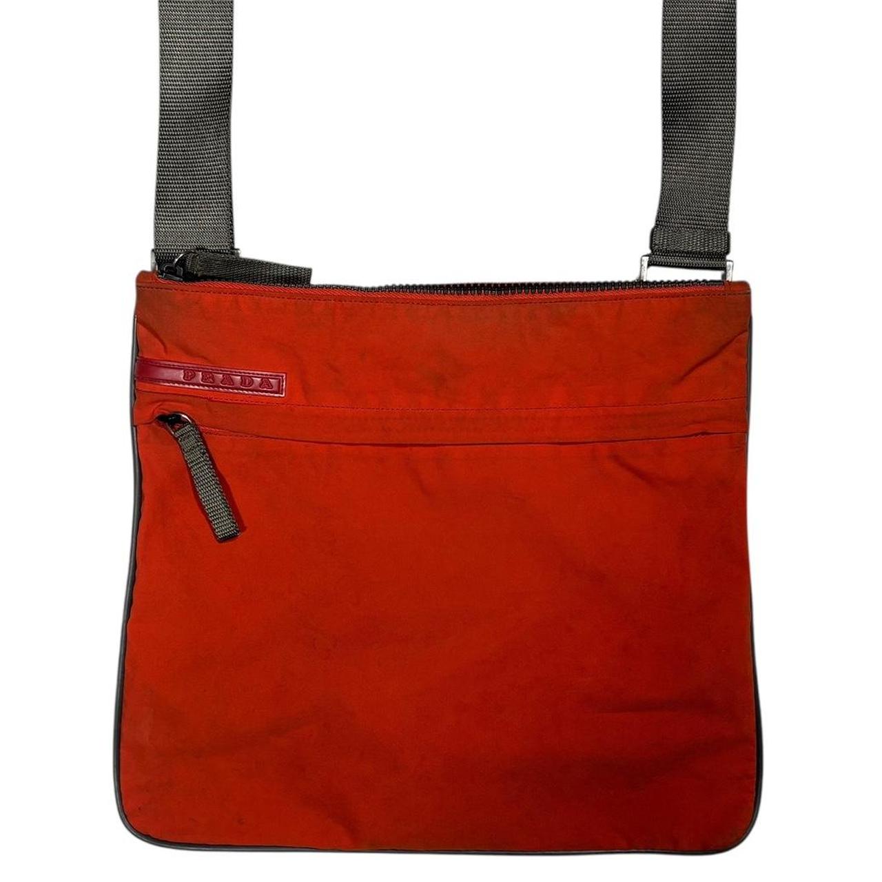 Prada Sport orange crossbody side bag