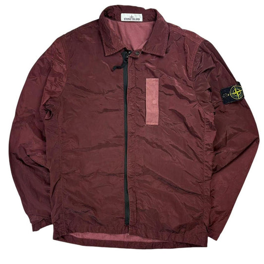 Stone island nylon metal shimmer overshirt jacket