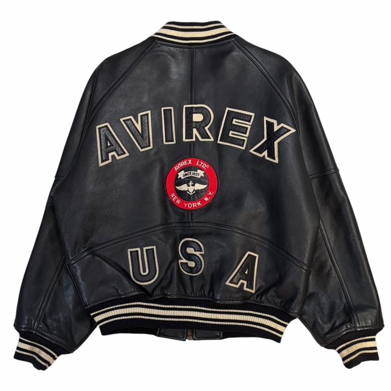 Avirex USA leather jacket (XS)