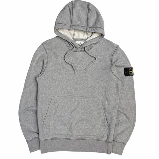 Stone island grey pullover hoodie (S)