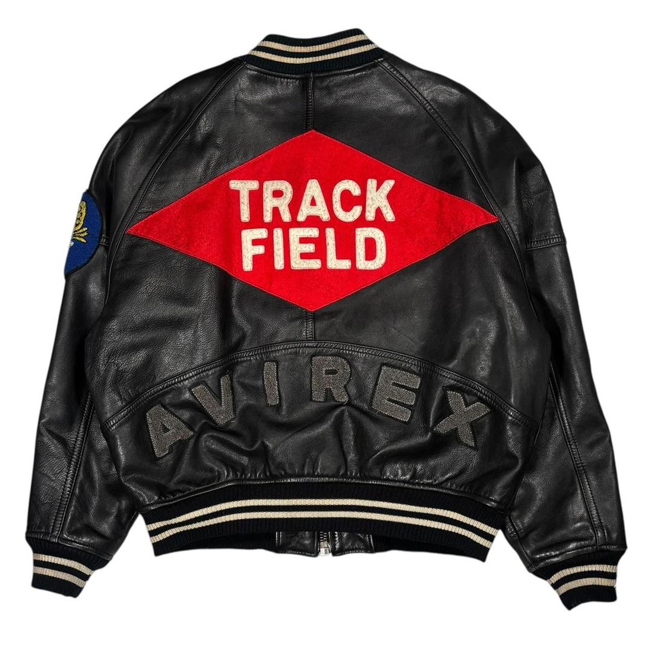 Avirex USA Track field leather jacket  (M)