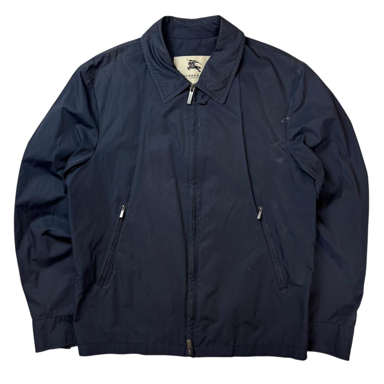 Burberry navy Harrington jacket (M)