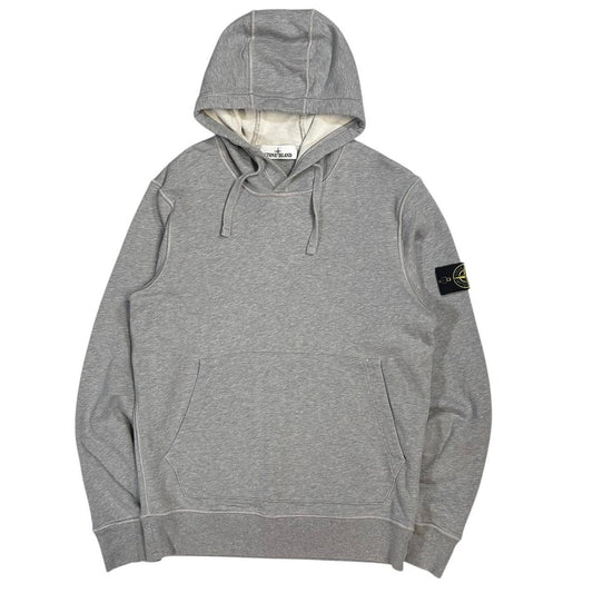 Stone island grey pullover hoodie (M)