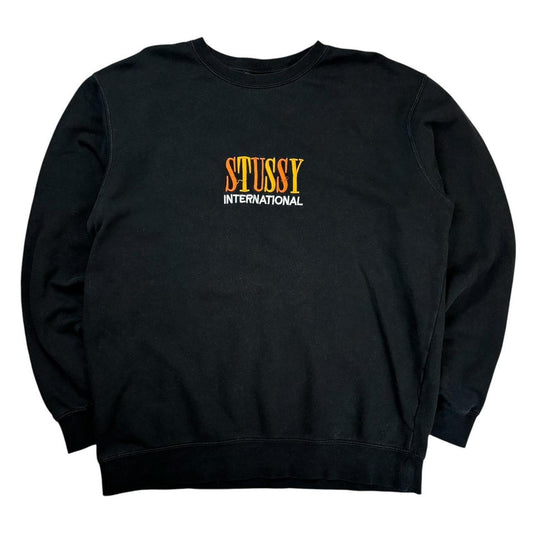 Stussy embroidered logo pullover sweatshirt