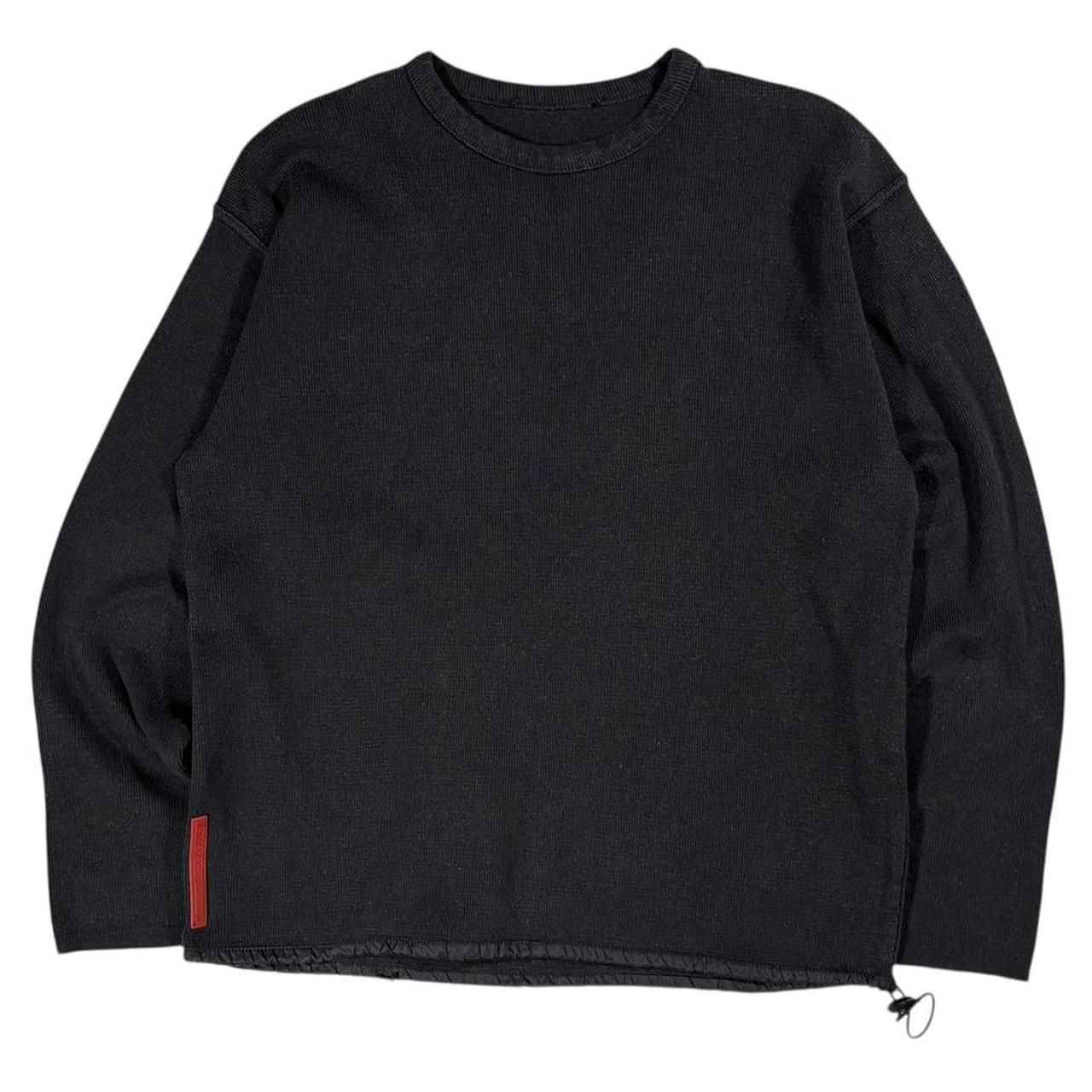 Prada sport waffle knit long sleeve T shirt (M)