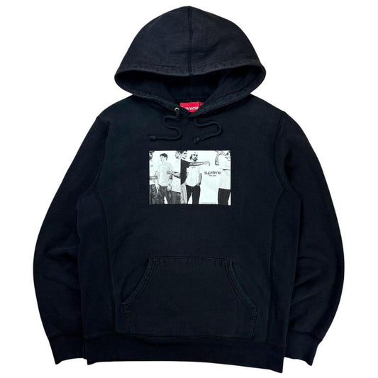 Supreme Classic Ad black pullover hoodie (M)
